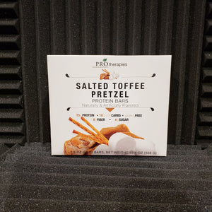 PROTI Salted Toffee Pretzel Bars